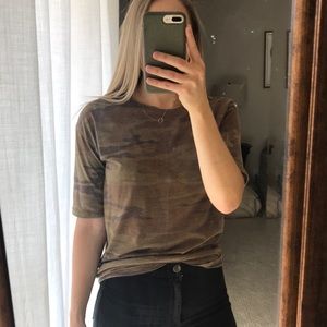 Topshop camo t shirt